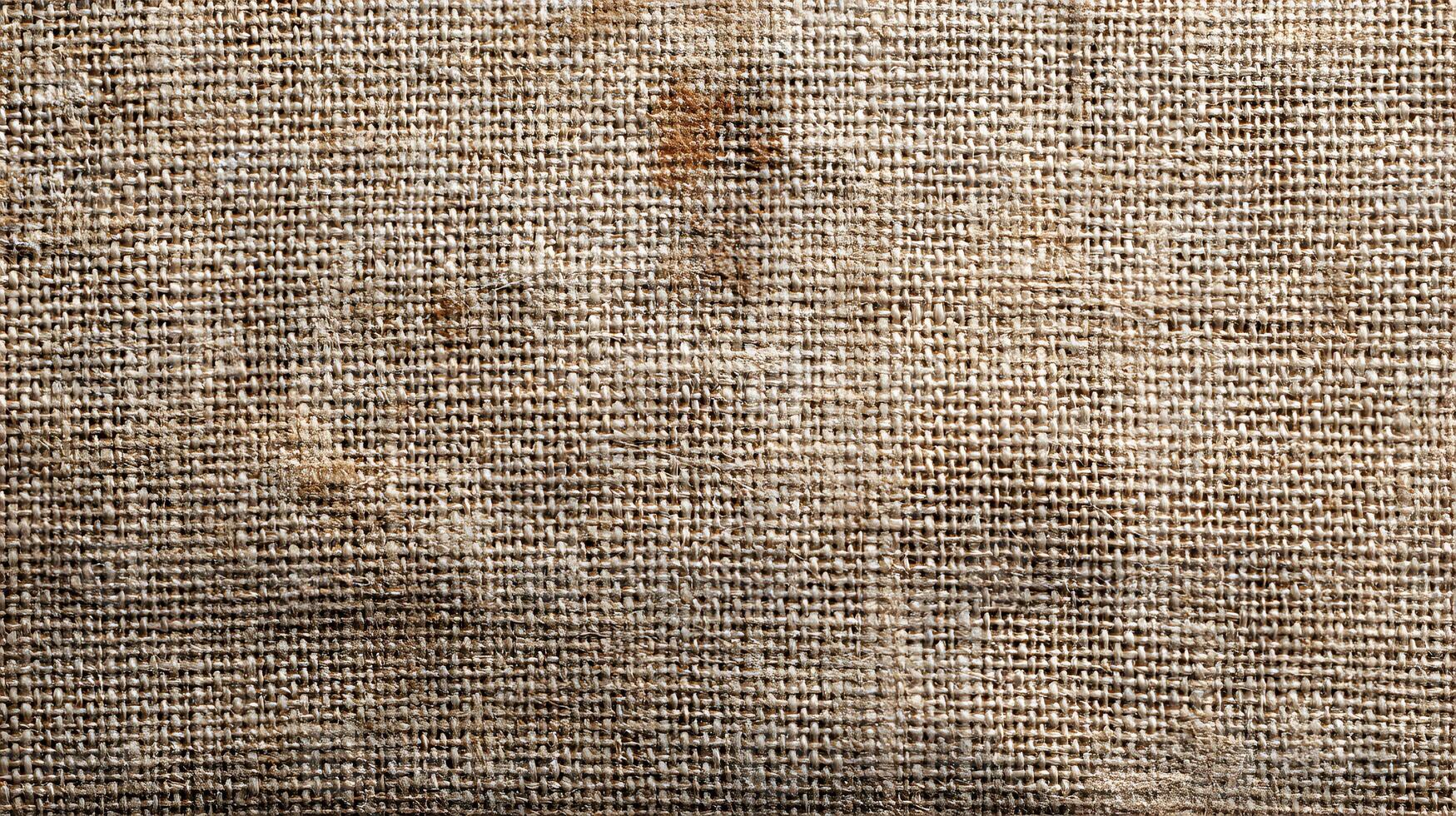 Detailed brown burlap fabric texture reveals a coarse and woven pattern perfect for backgrounds and design elements photo