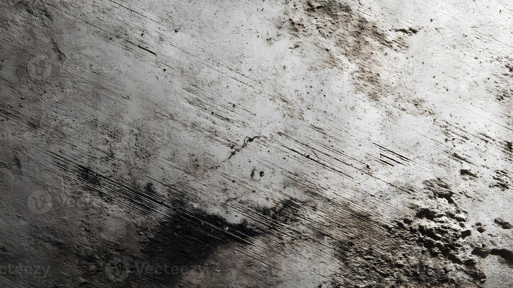Abstract grunge texture of a rough surface with scratches and dark spots creating a raw aesthetic look photo