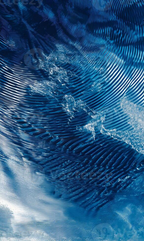 Abstract textured blue background with flowing lines creating a dynamic and refreshing impression design photo