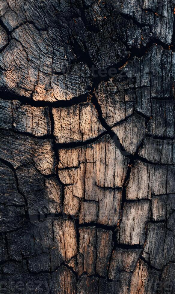 Abstract nature patterns unveil the wood grain textures revealing the beauty of aging tree bark surface photo