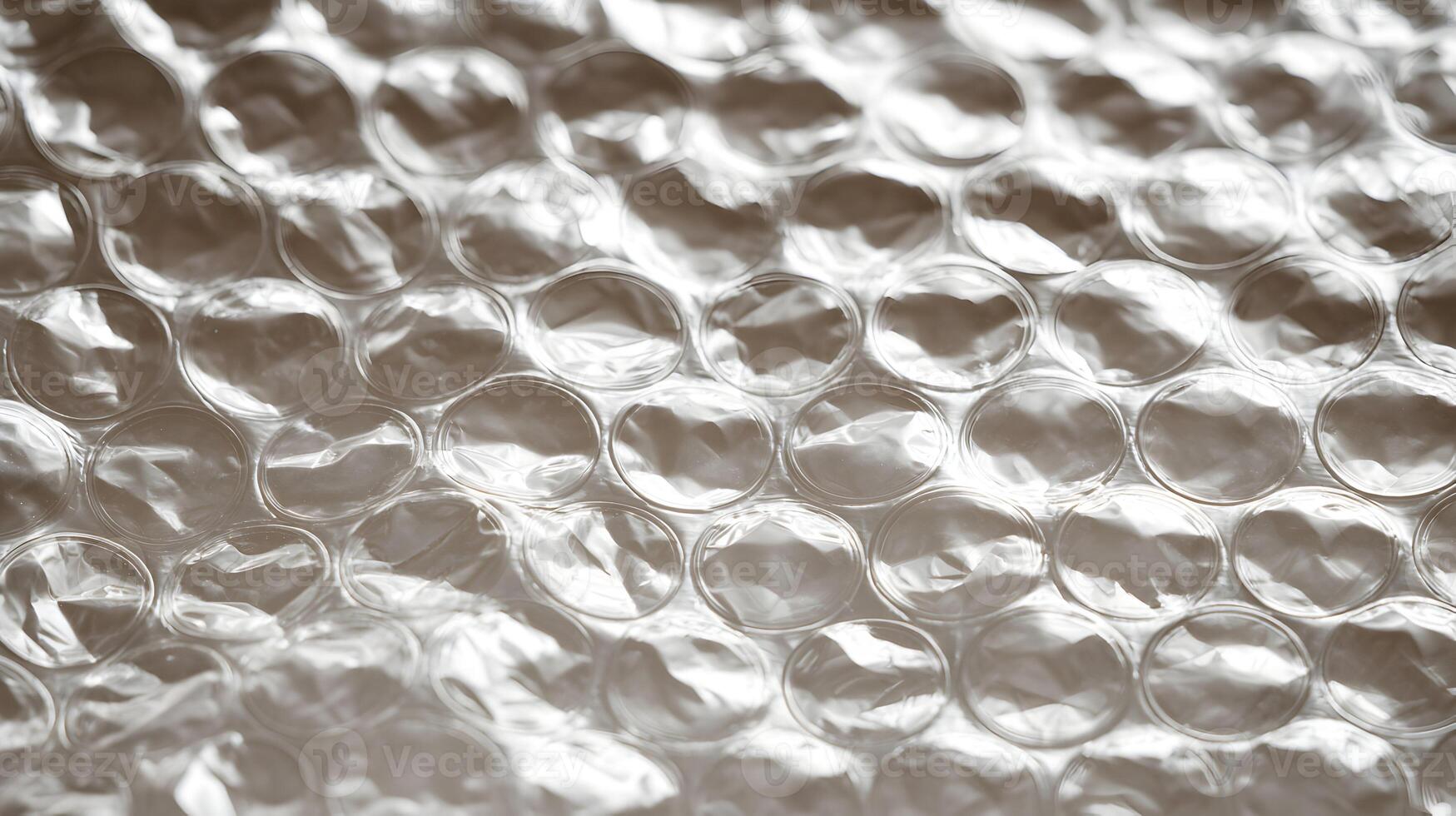 Abstract texture of bubble wrap with light and shadows creating a patterned background for packaging photo