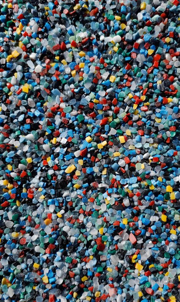 Colorful mosaic of small pieces creating a vibrant and textured surface with an abstract feeling, offering a creative visual pattern, for abstract art inspiration photo