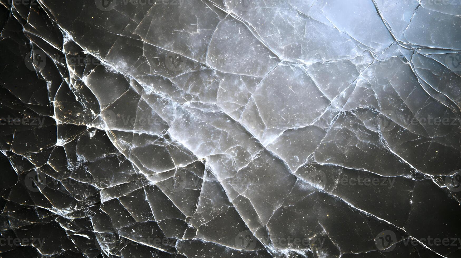 Elegant abstract design presenting a cracked glass texture with a shimmering light effect and modern style photo