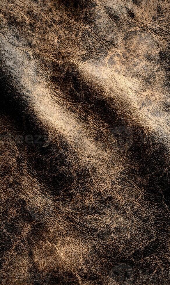 Detailed abstract pattern background showcasing rich textures and subtle tonal variations in brown hues photo