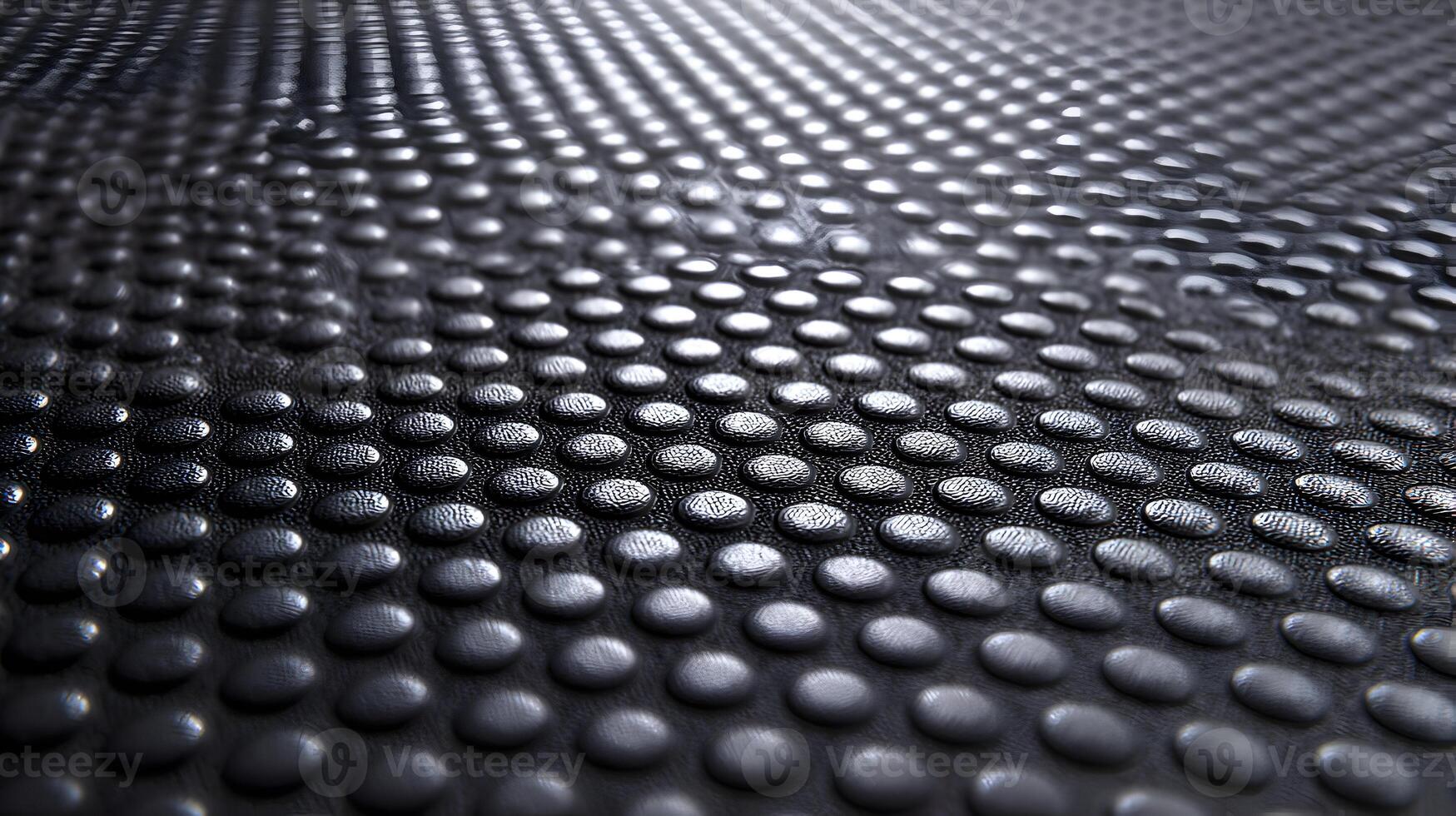 Dark metallic surface with evenly spaced bumps creating a textured abstract background image photo