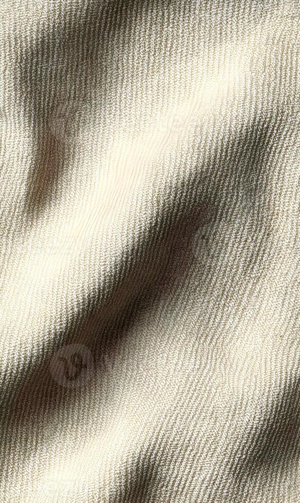 Subtle textural interplay capturing the soft folds and gentle light dancing across linen fabric surface photo