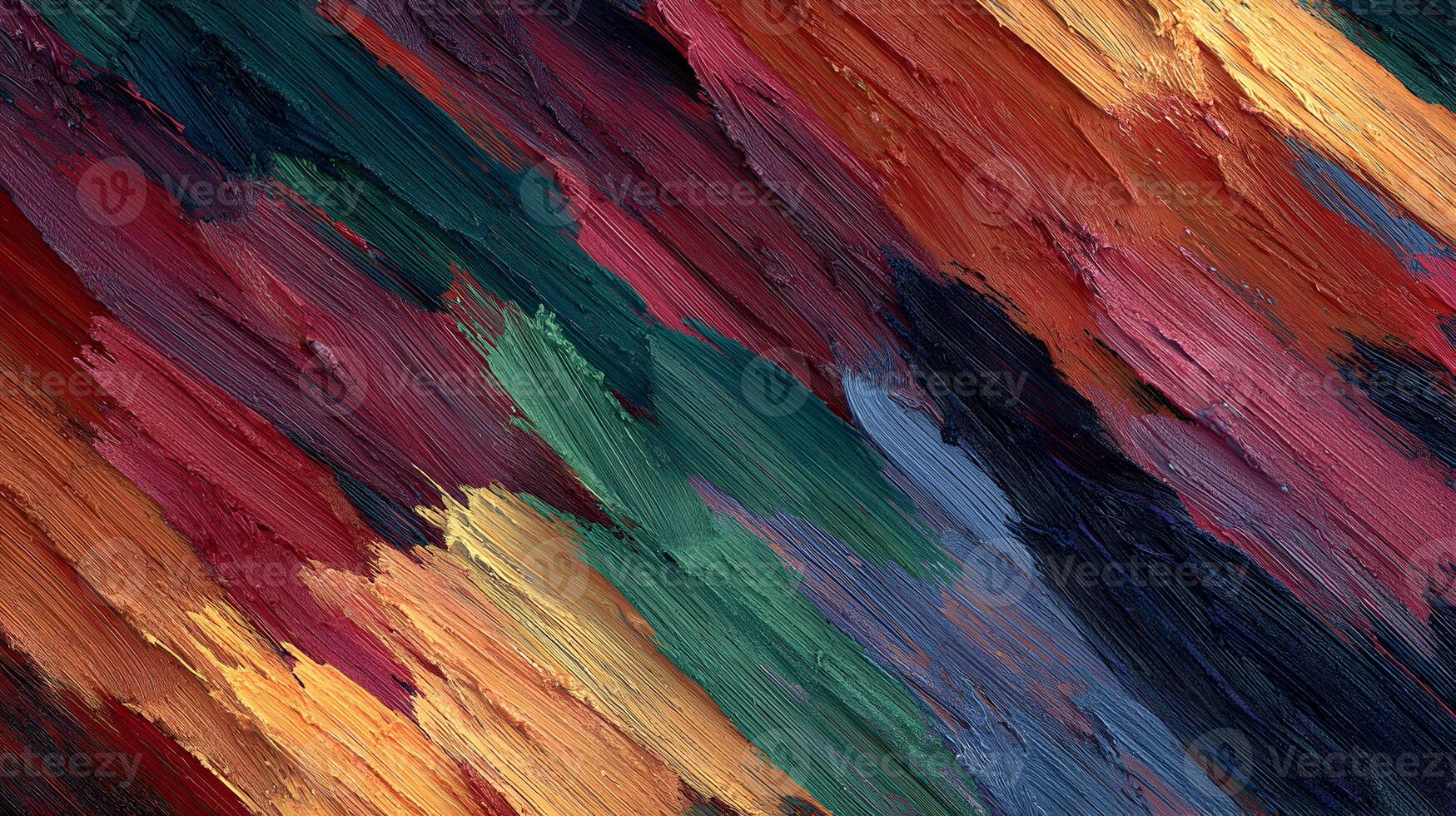 Abstract expressionism oil paint strokes in vivid shades create a textured modern background image photo