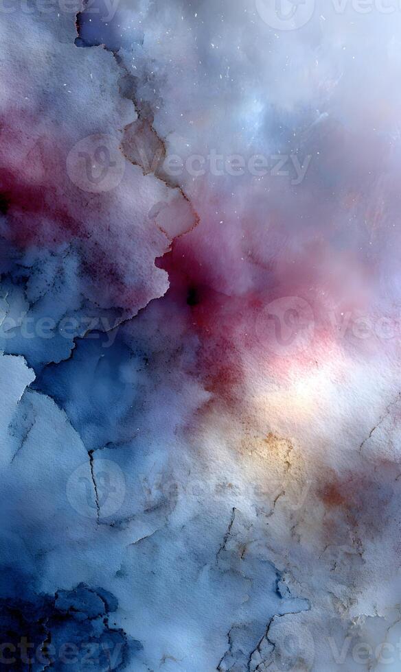 Ethereal abstract depiction featuring blended shades of blue pink and white creating a dreamy atmospheric effect beautiful photo