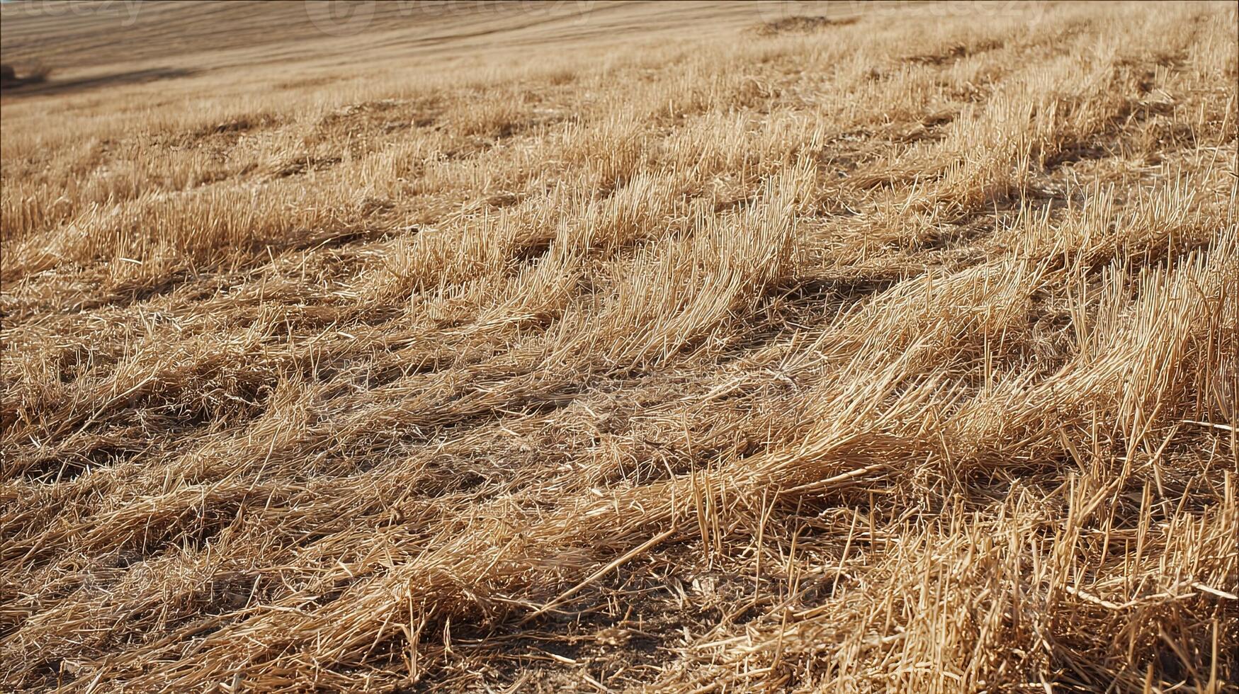 Serene Landscape with Lone Tree in Dry Grass Field photo