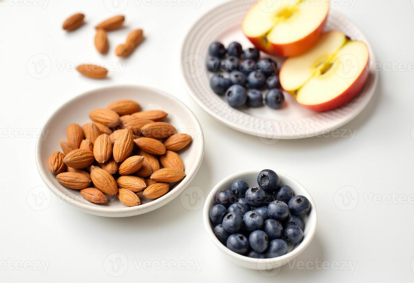 Fruit and Nut Wellness Flat Lay photo