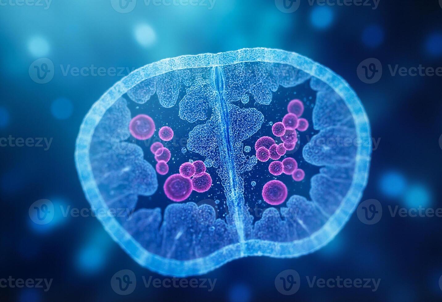 Digital Pathogen with Purple Glow photo