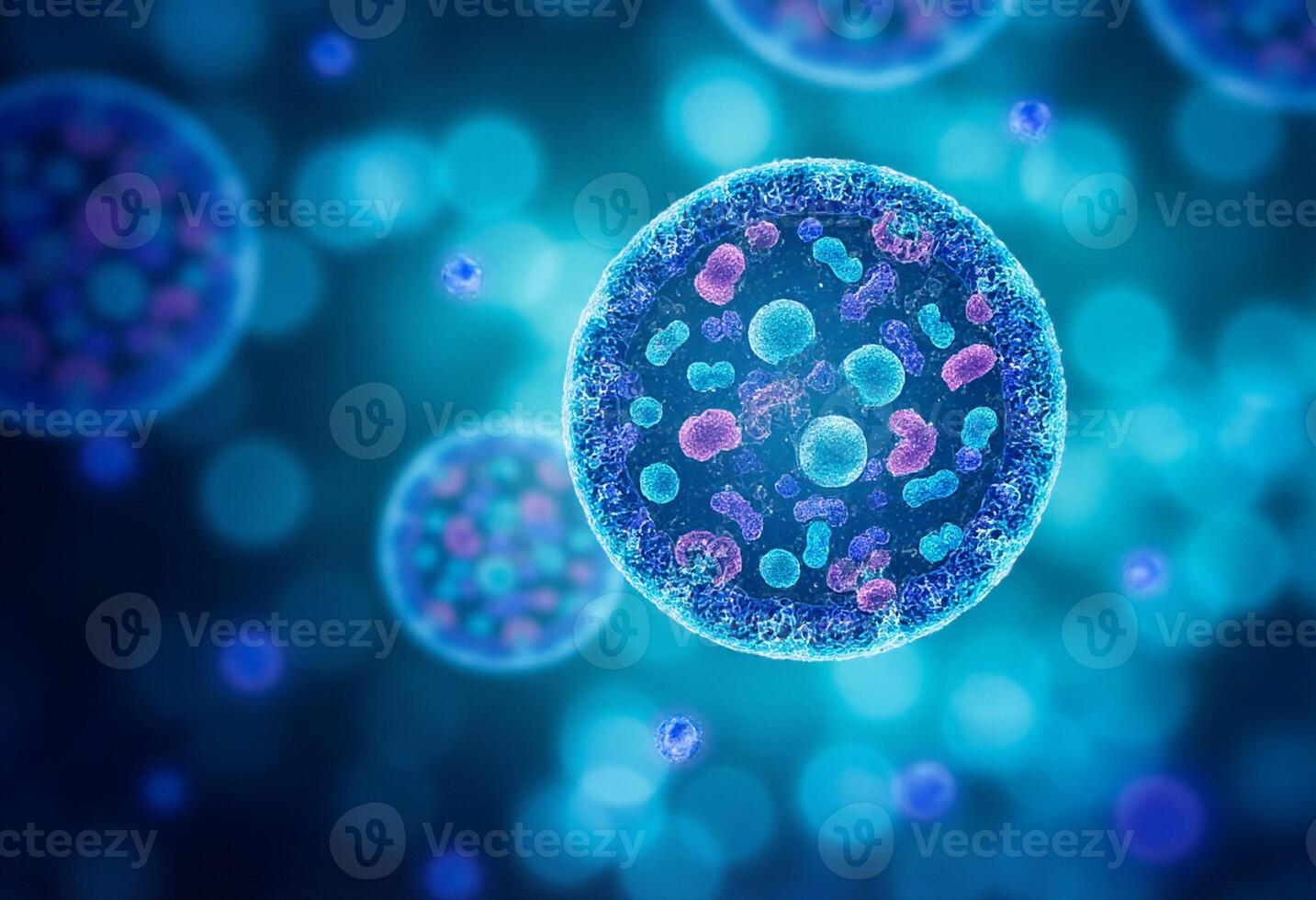 Germ Burst in Blue Fog photo