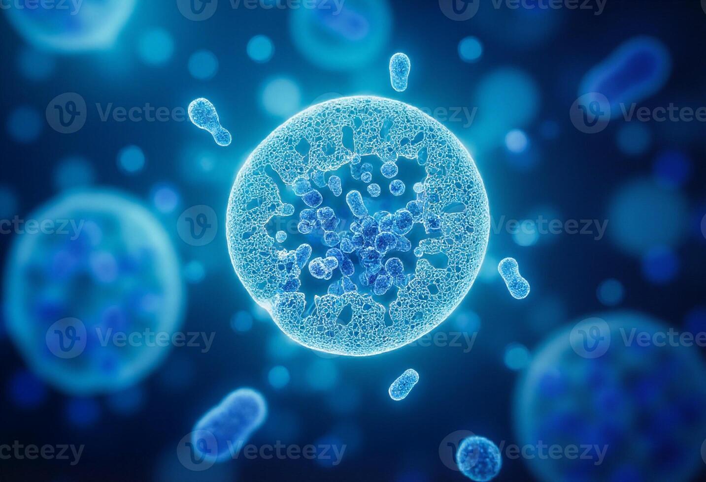 A cell with many different types of cells photo