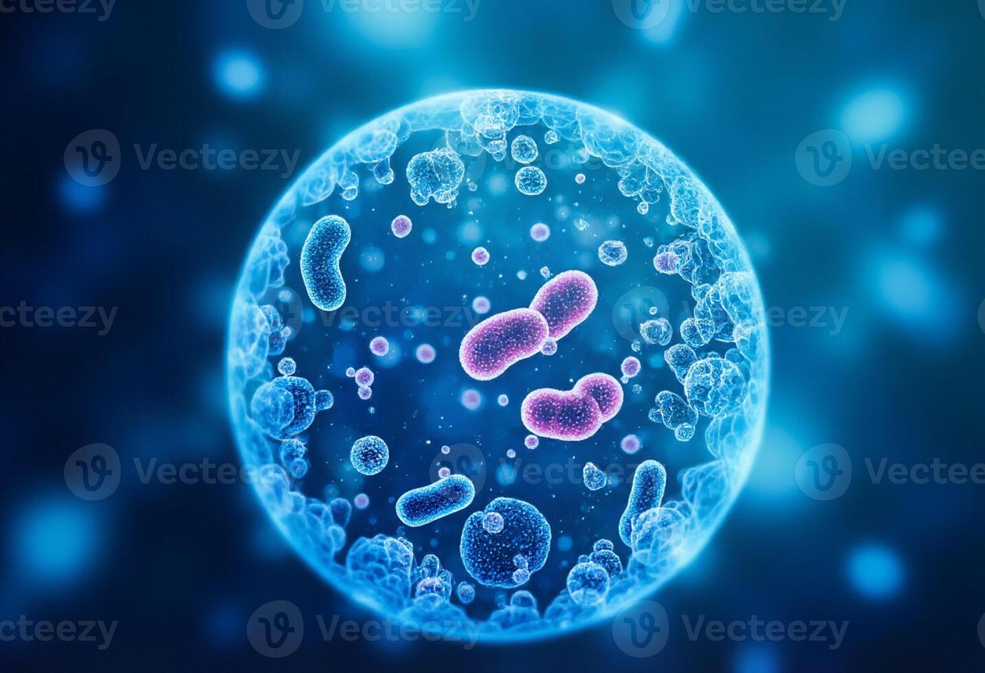 Vibrant Infection Particle Under Light photo