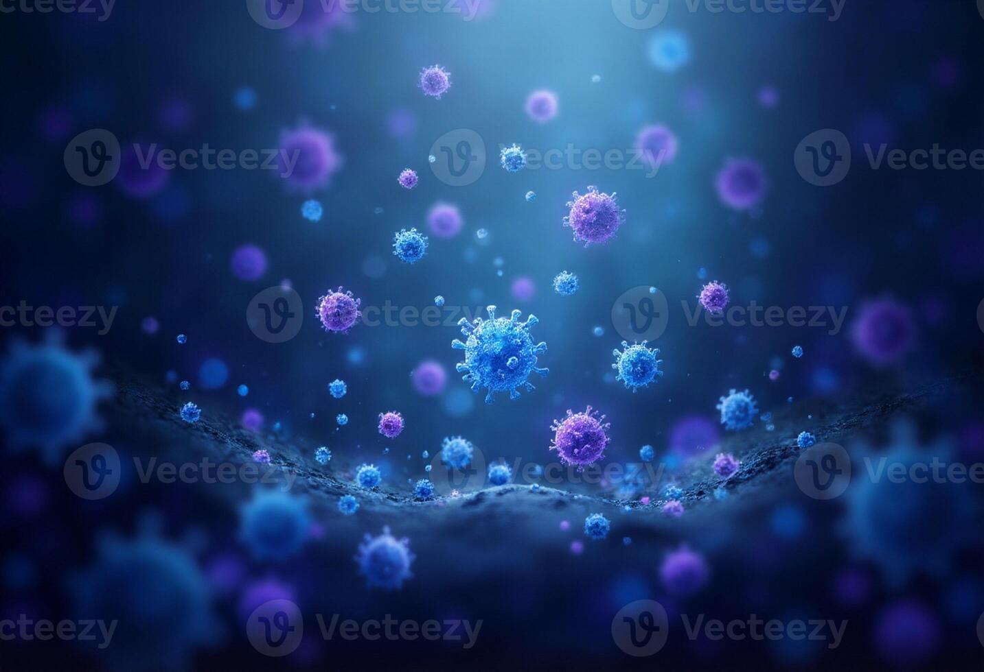 Scientific Germs in Glassy Structure photo