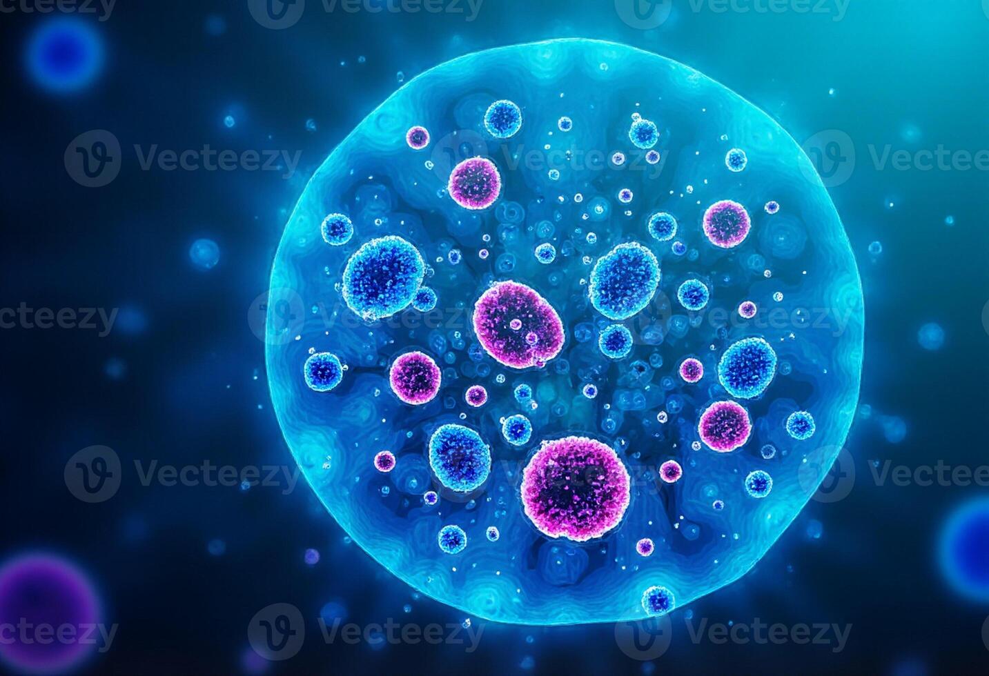 3D Flu Virus with Soft Light photo