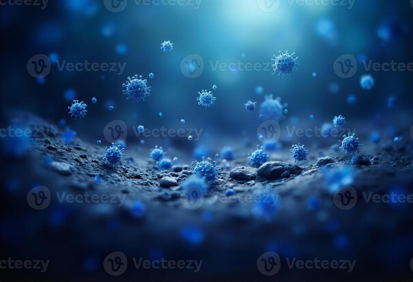 Bacteria Movement in Abstract Medical Style photo