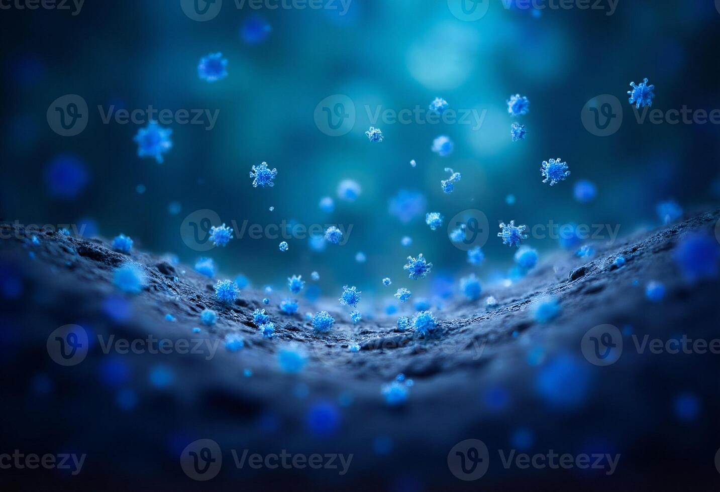 Microscopic Virus in Depth View photo