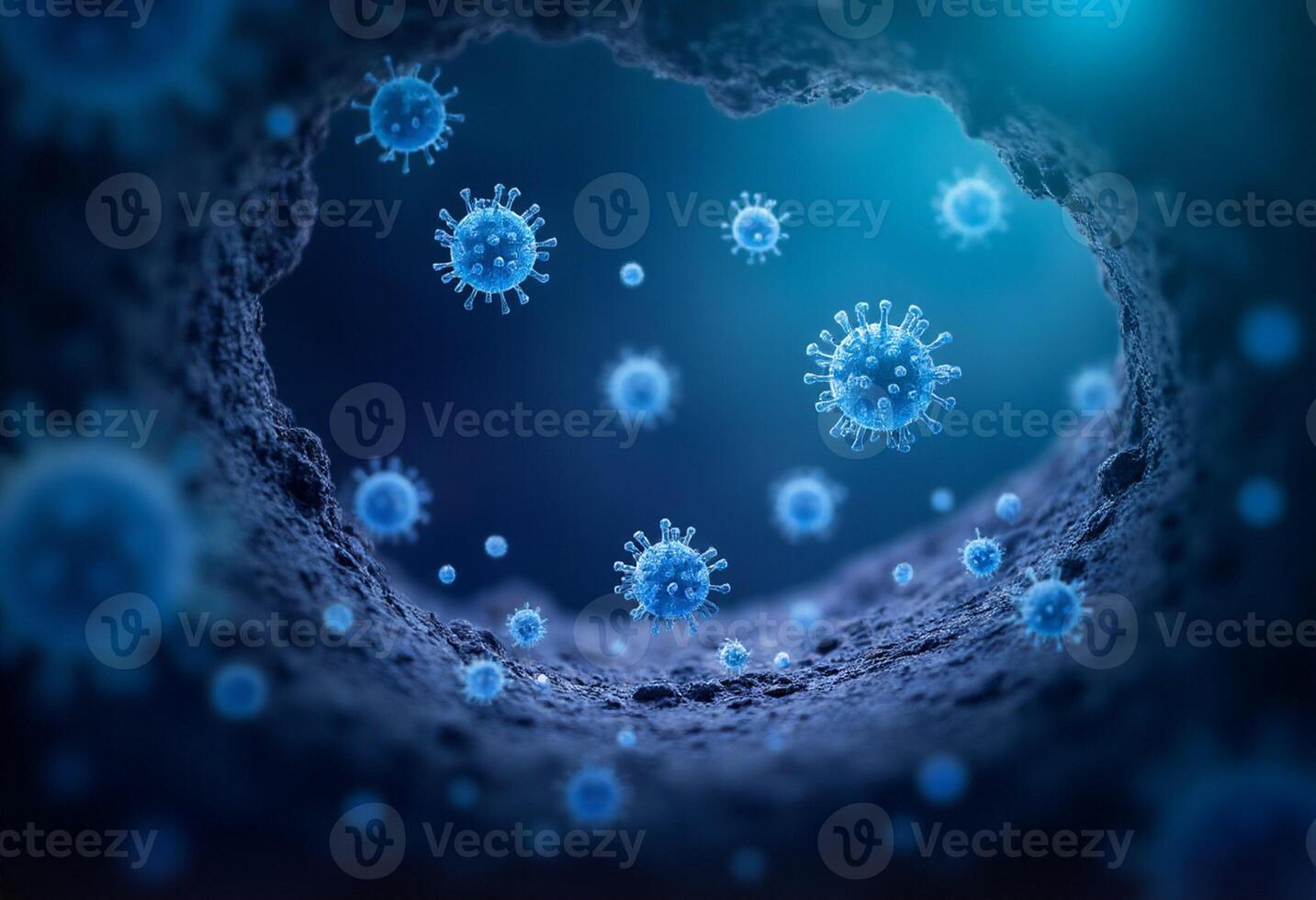 Pathogens with Light Effects photo
