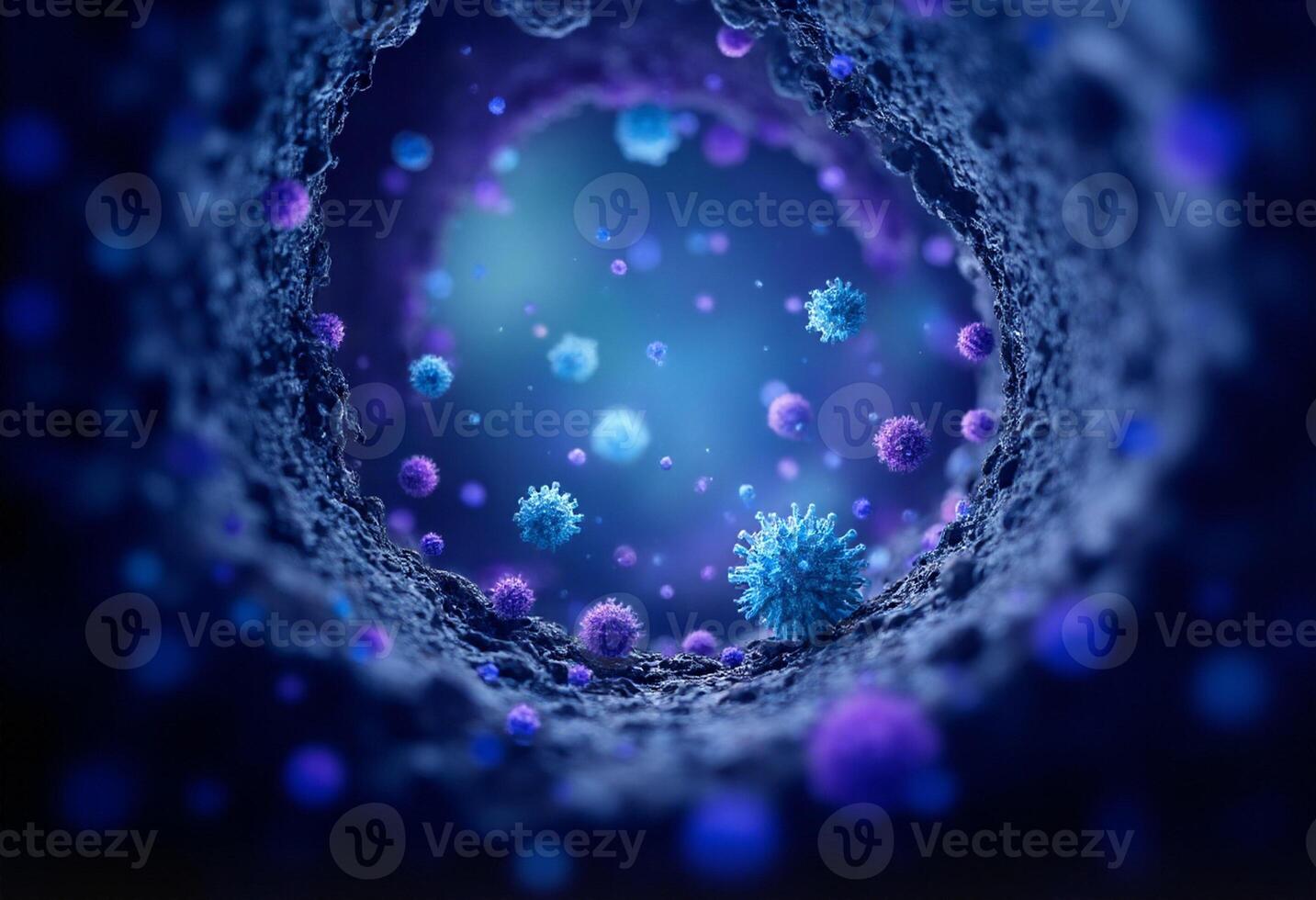 3D Pathogens in Microscopic View photo