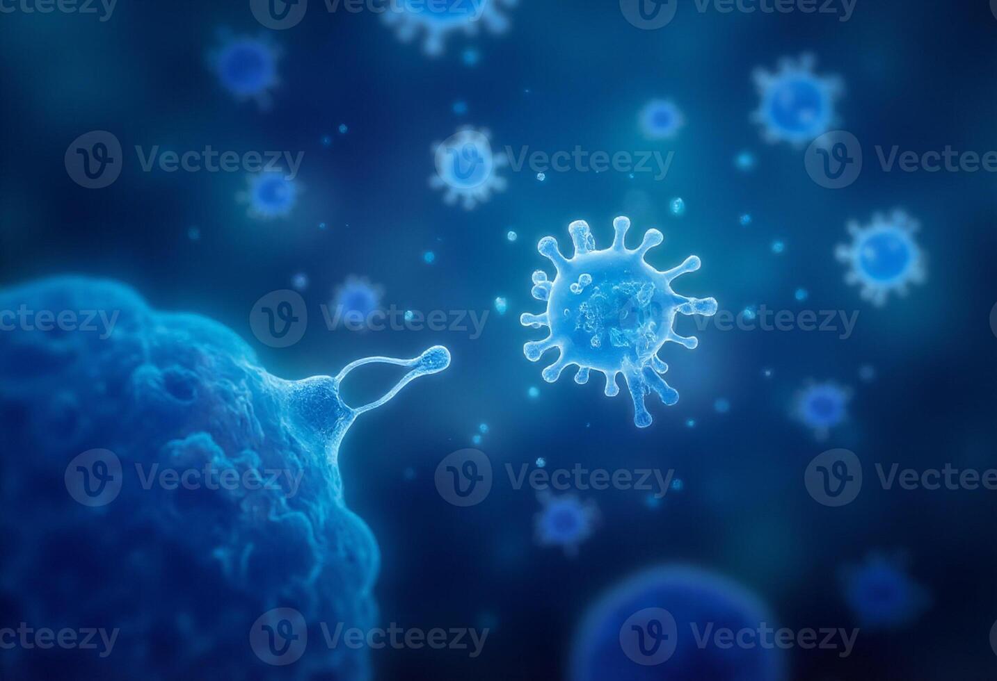 Floating Cells in Scientific View photo
