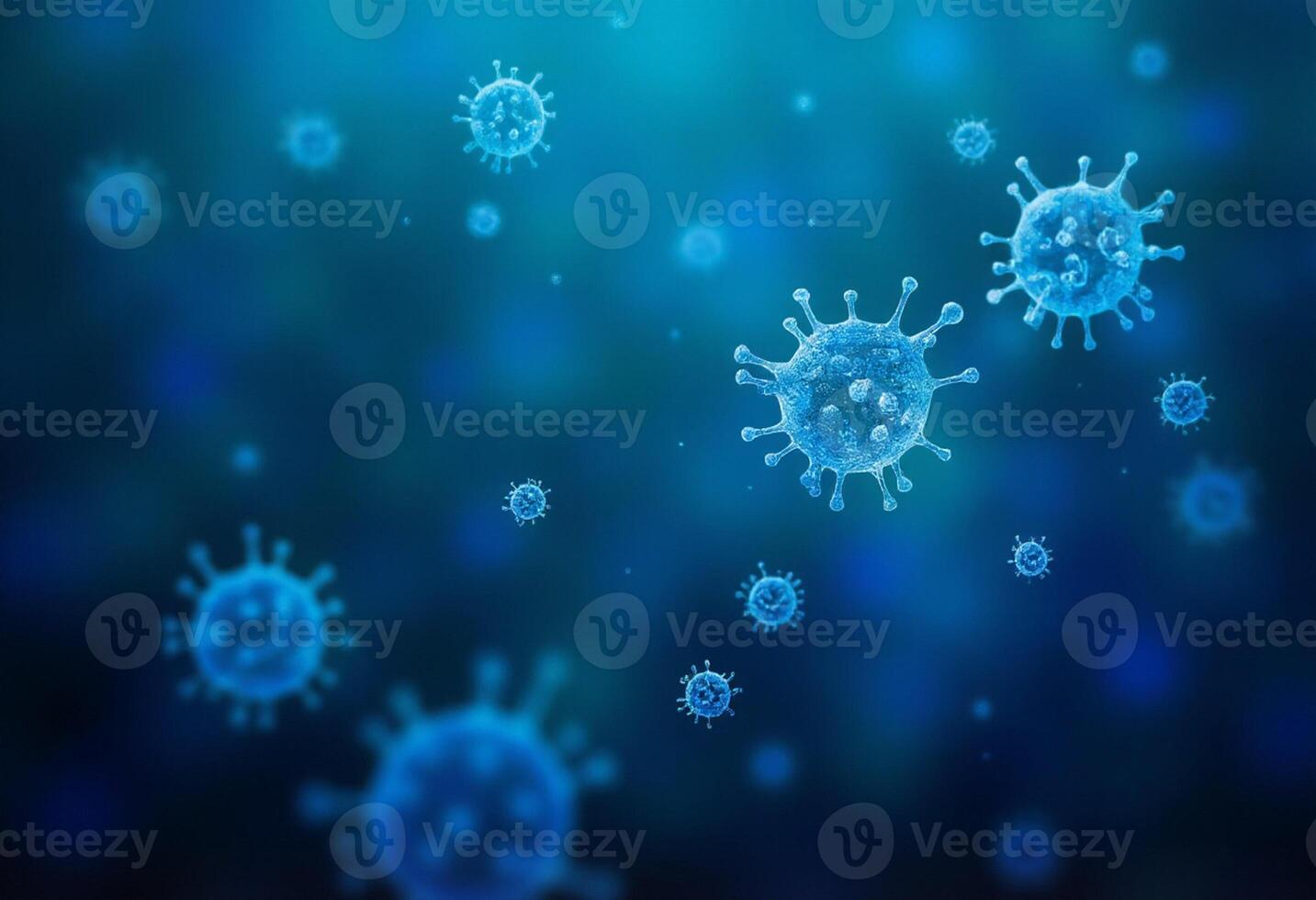 Digital Visualization of Flu Virus photo