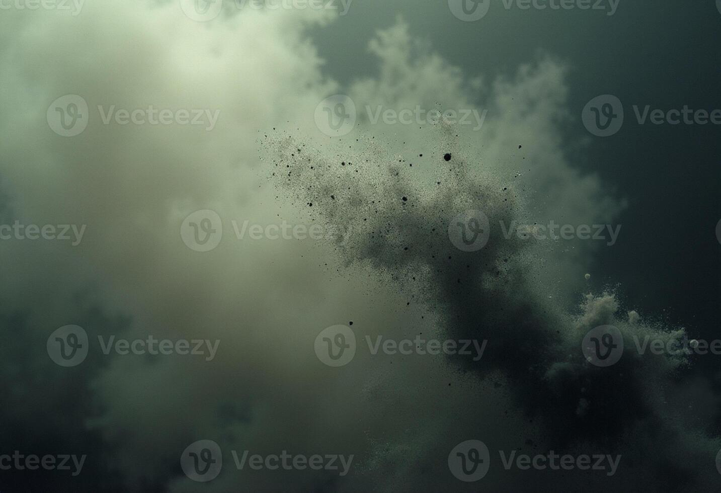 Flame Burst with Ash Particles photo