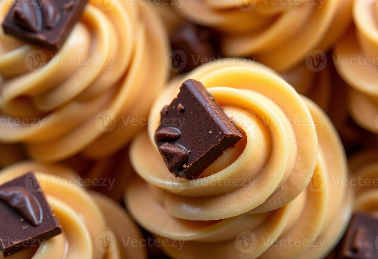 Soft Creamy Frosting with Cubes photo