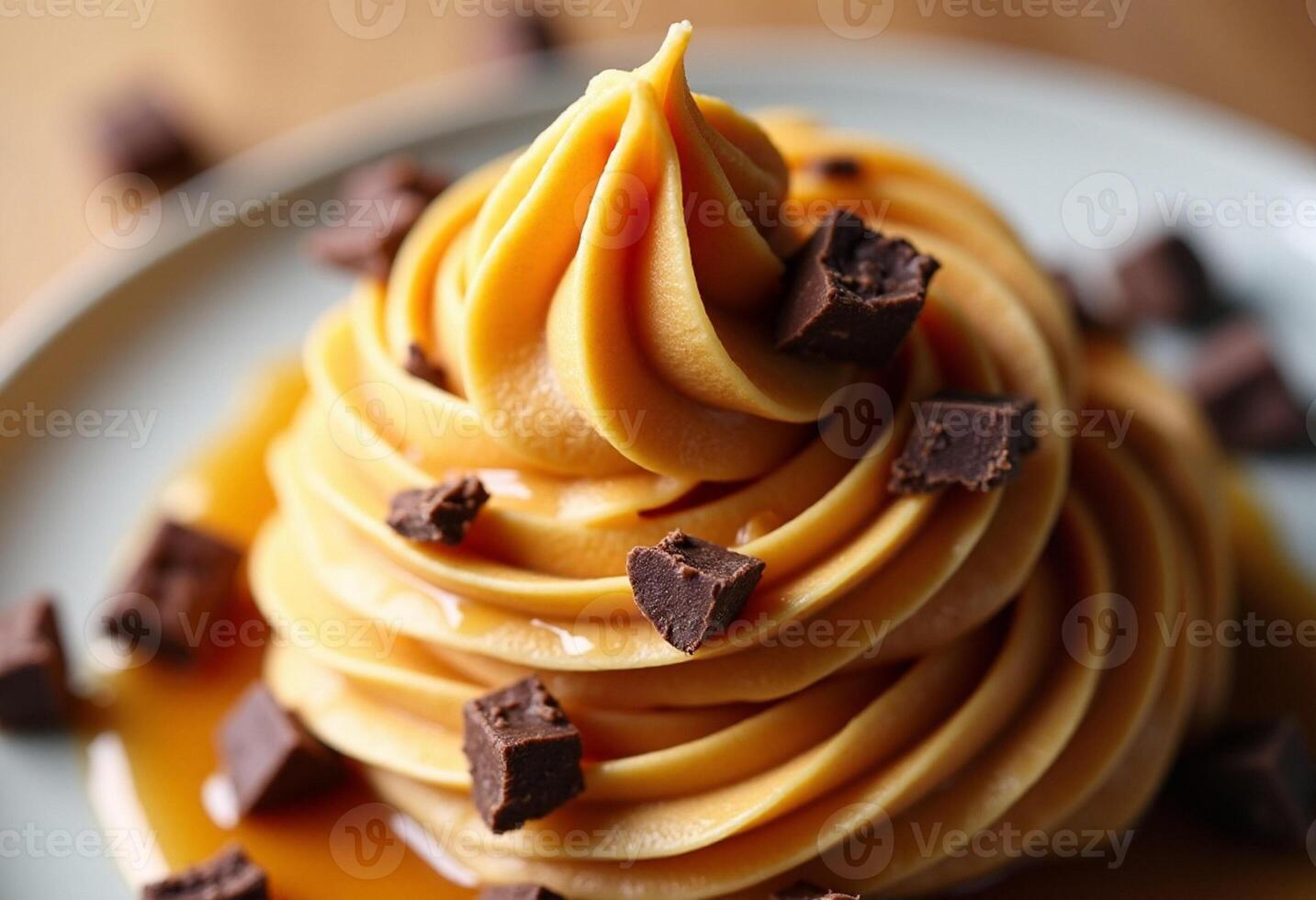 Cupcake Dessert with Crumble Pieces photo