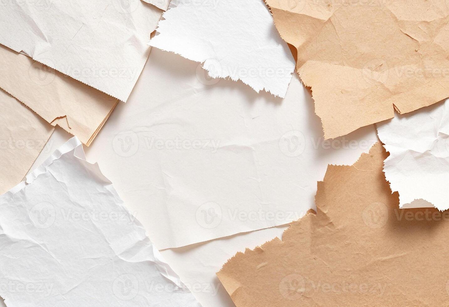 Folded Craft Sheets with Shadows photo