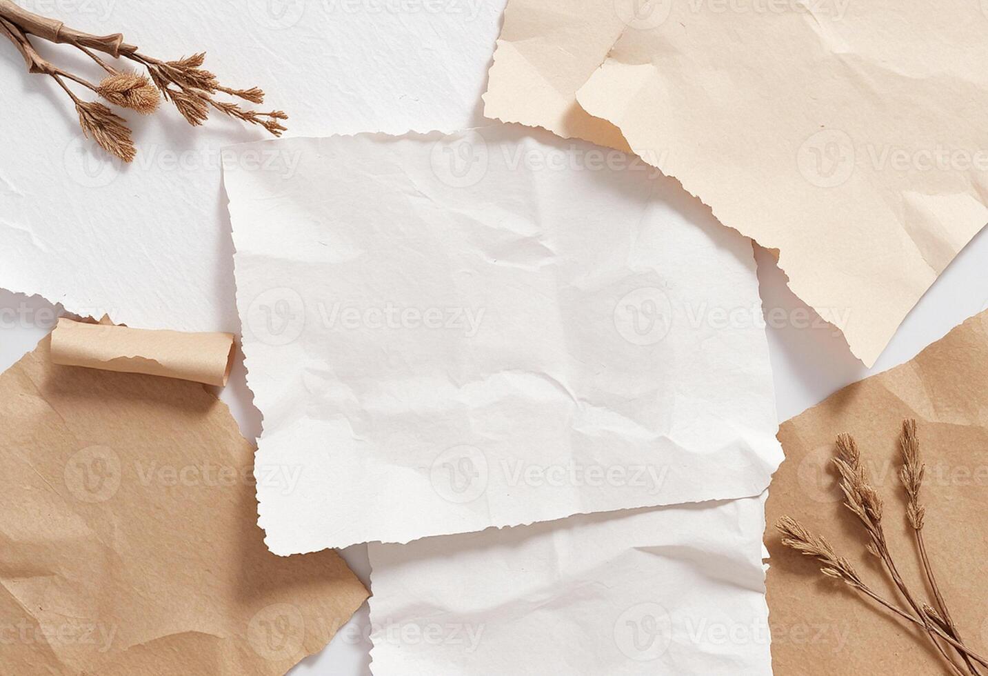 Brown Edges with Torn Sheet Style photo