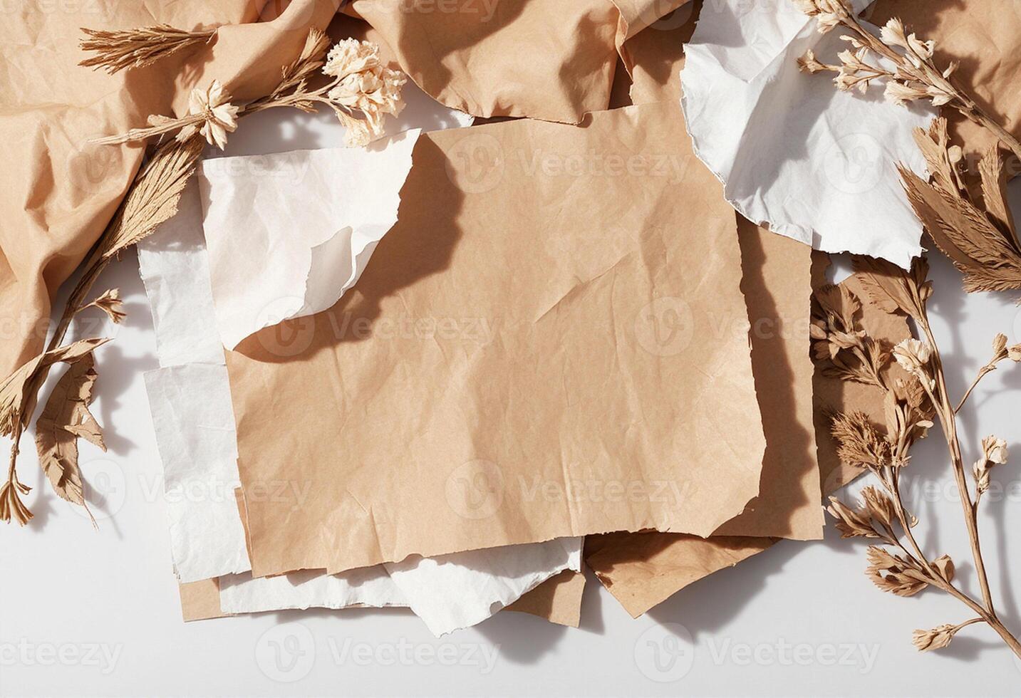 Raw Edge Paper with Crinkles photo