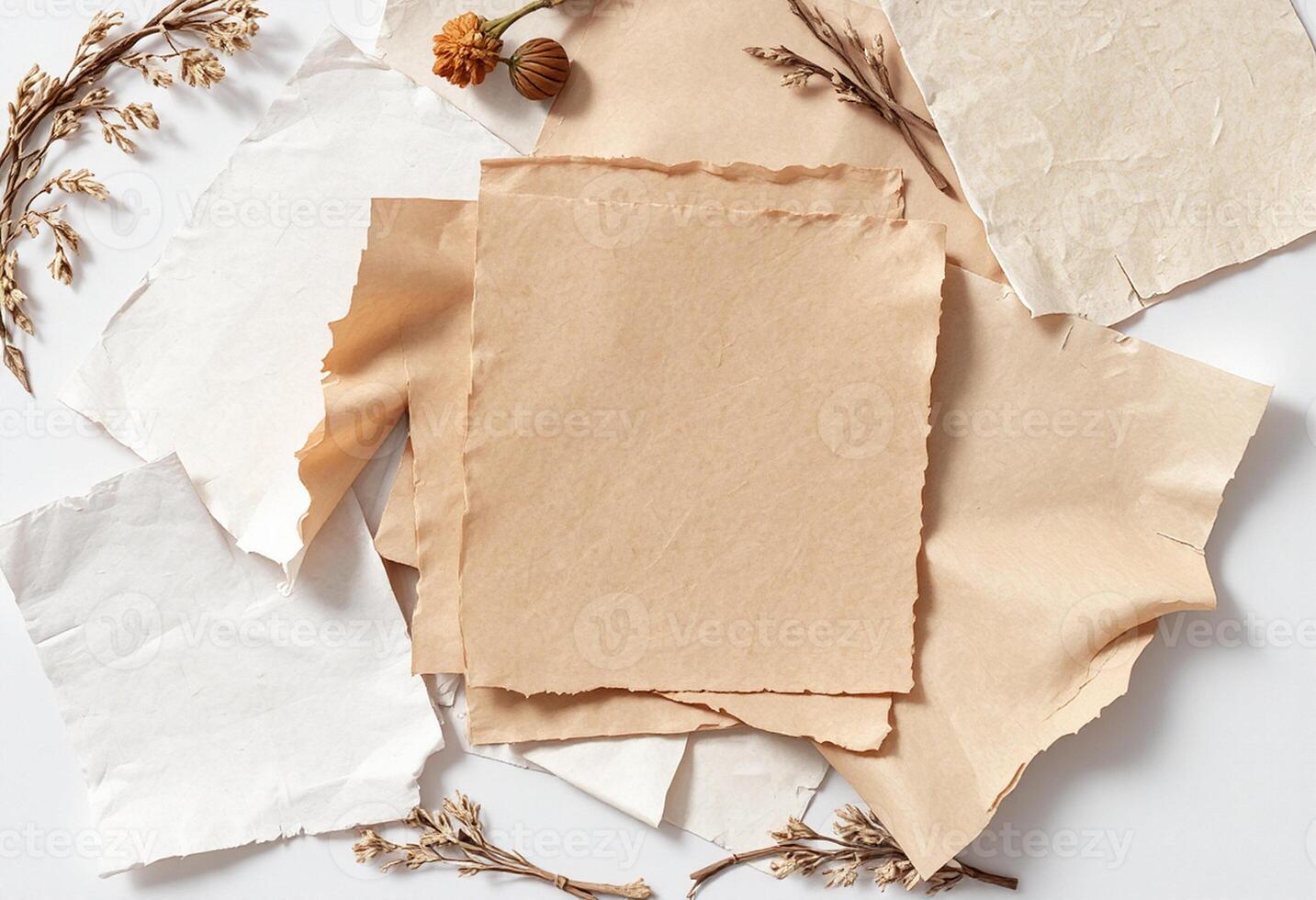 Vintage-Inspired Torn Paper Mix photo