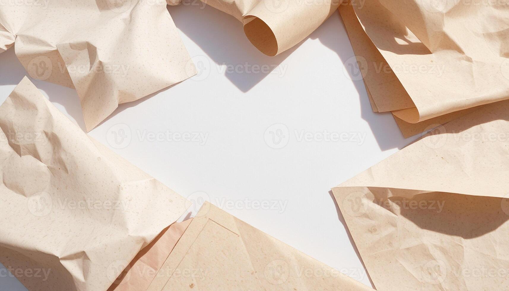 A star shape made out of crumpled paper photo