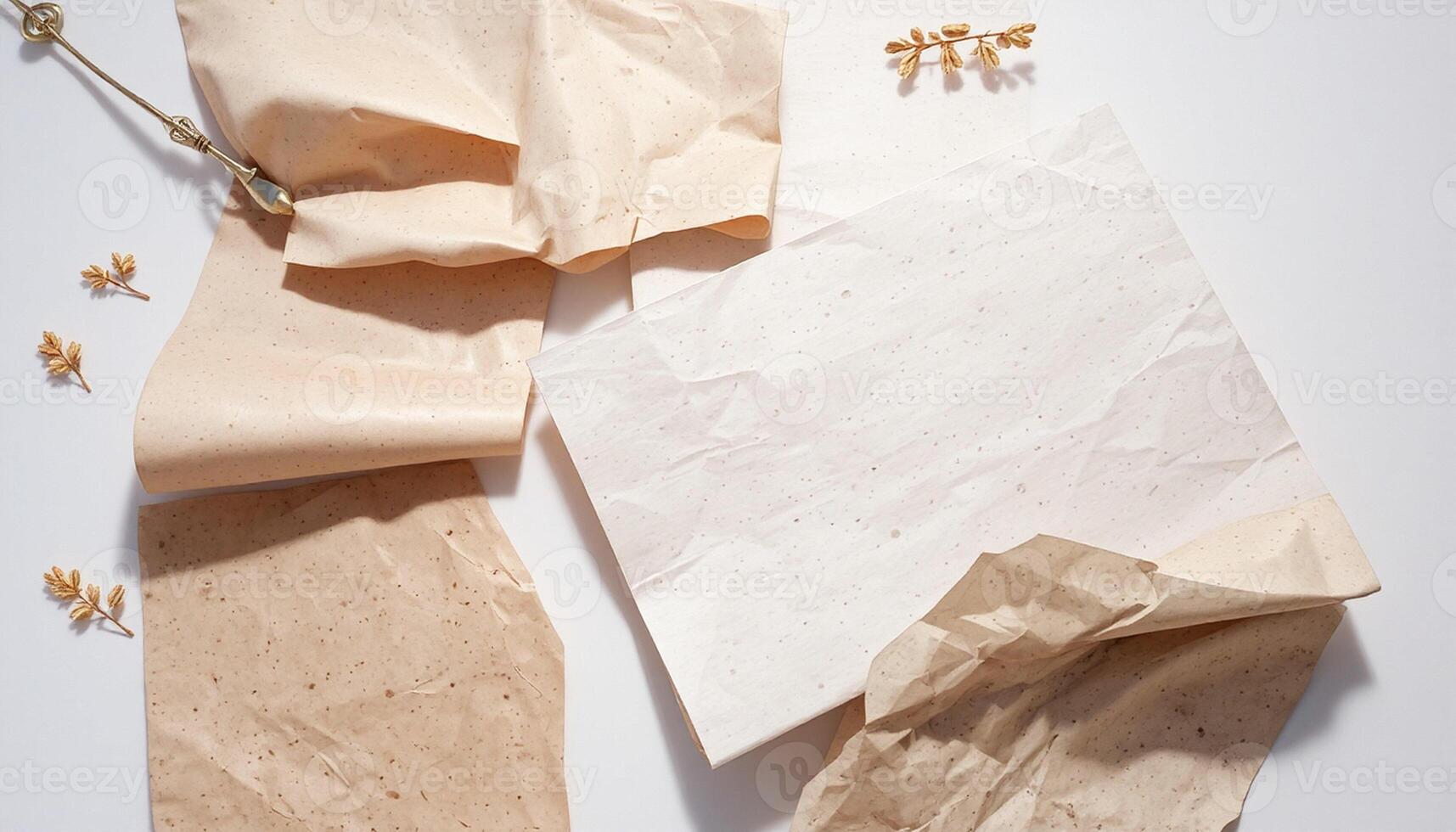 Paper Edges and Gentle Fold Lines photo
