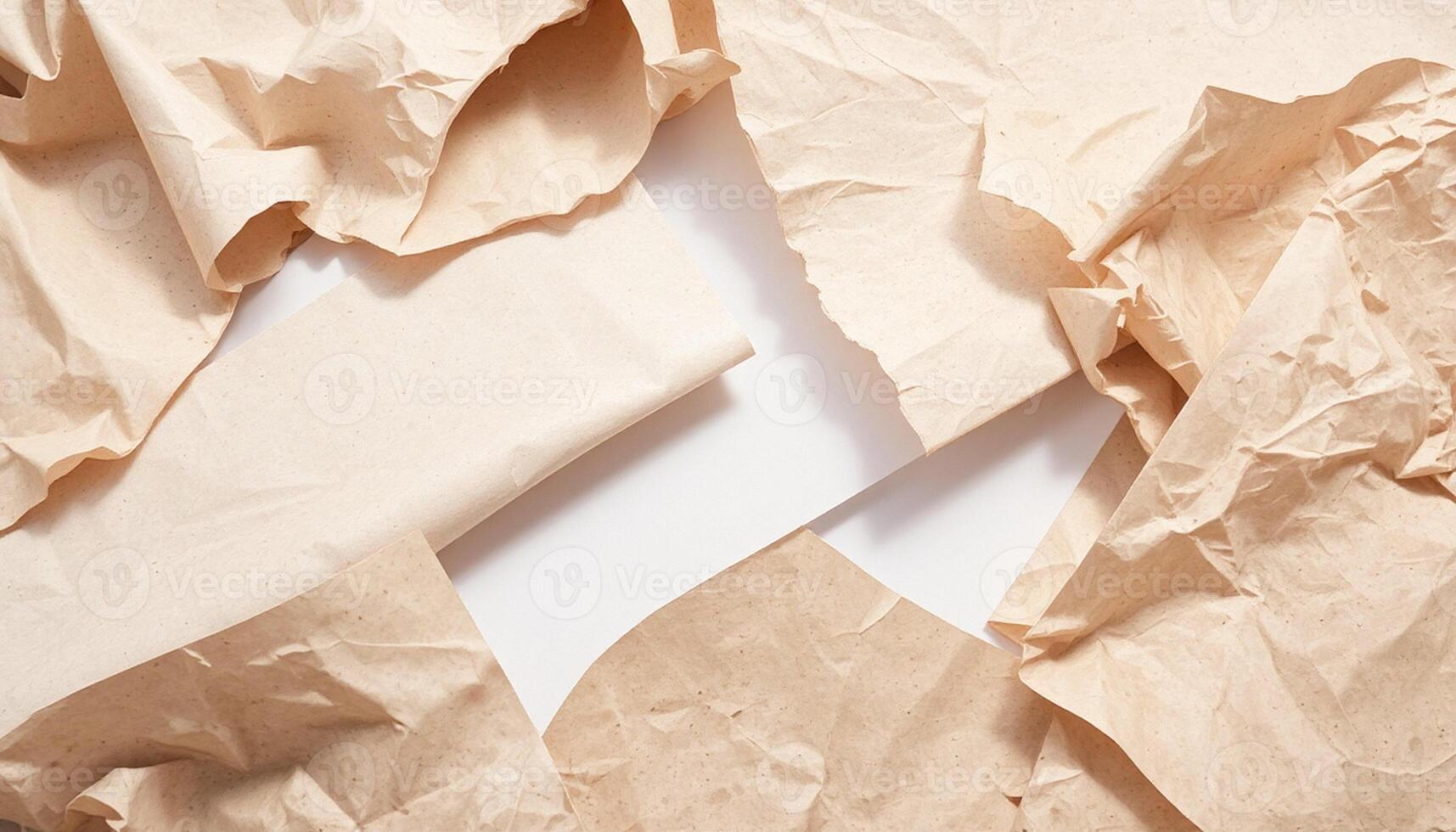 Torn Edge Paper with Palm Leaf photo