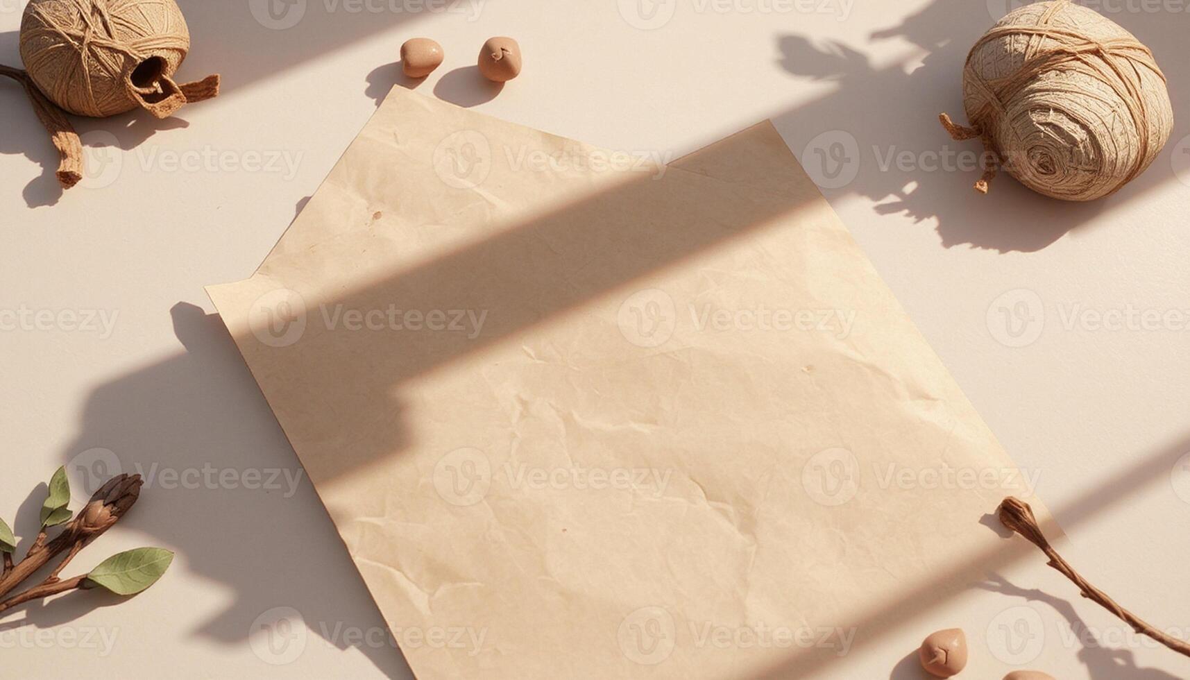 A piece of paper and some nuts on a table photo