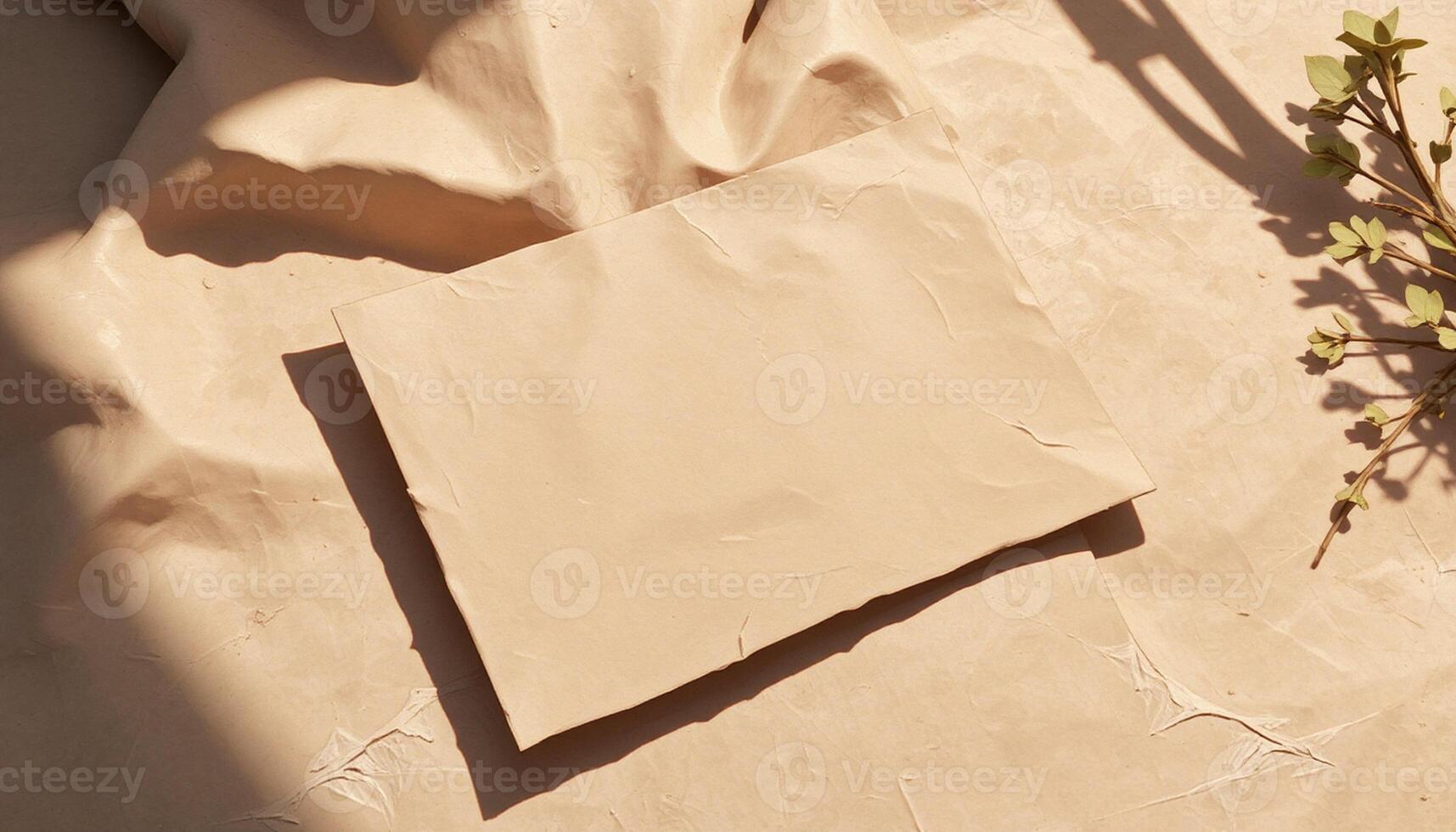 Angular Shadow on Cardboard Sheet photo