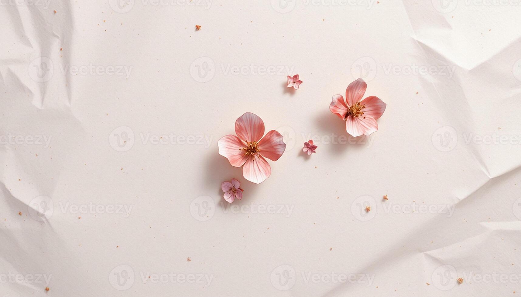 Mini Petals on Light Canvas photo