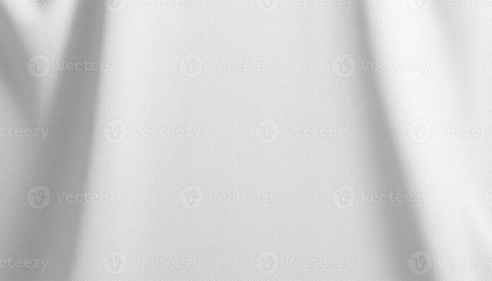 White fabric with folds and folds photo