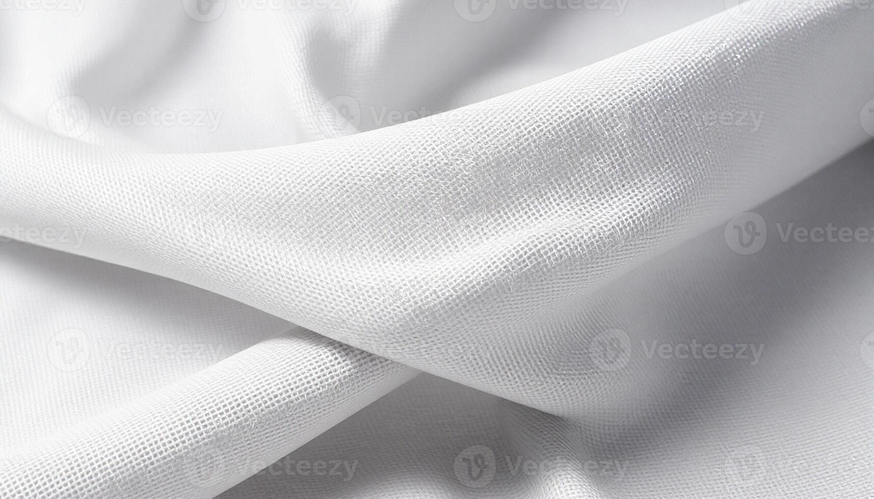 A white fabric with a folded edge photo