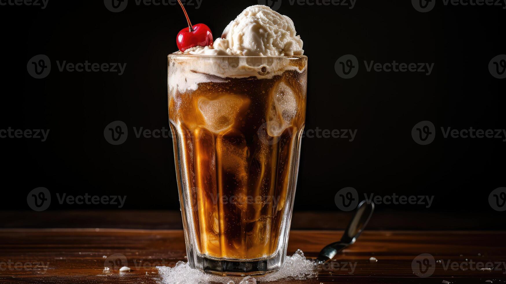 chocolate root beer floats photo