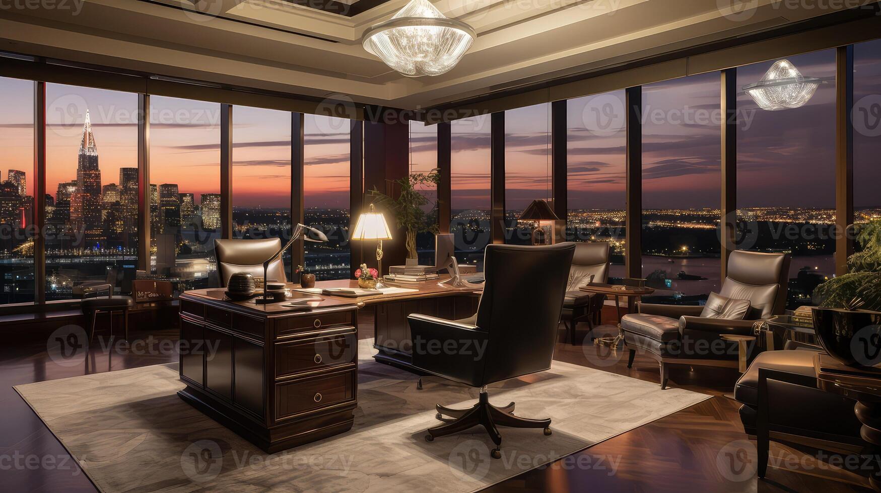 skyline luxury office space photo
