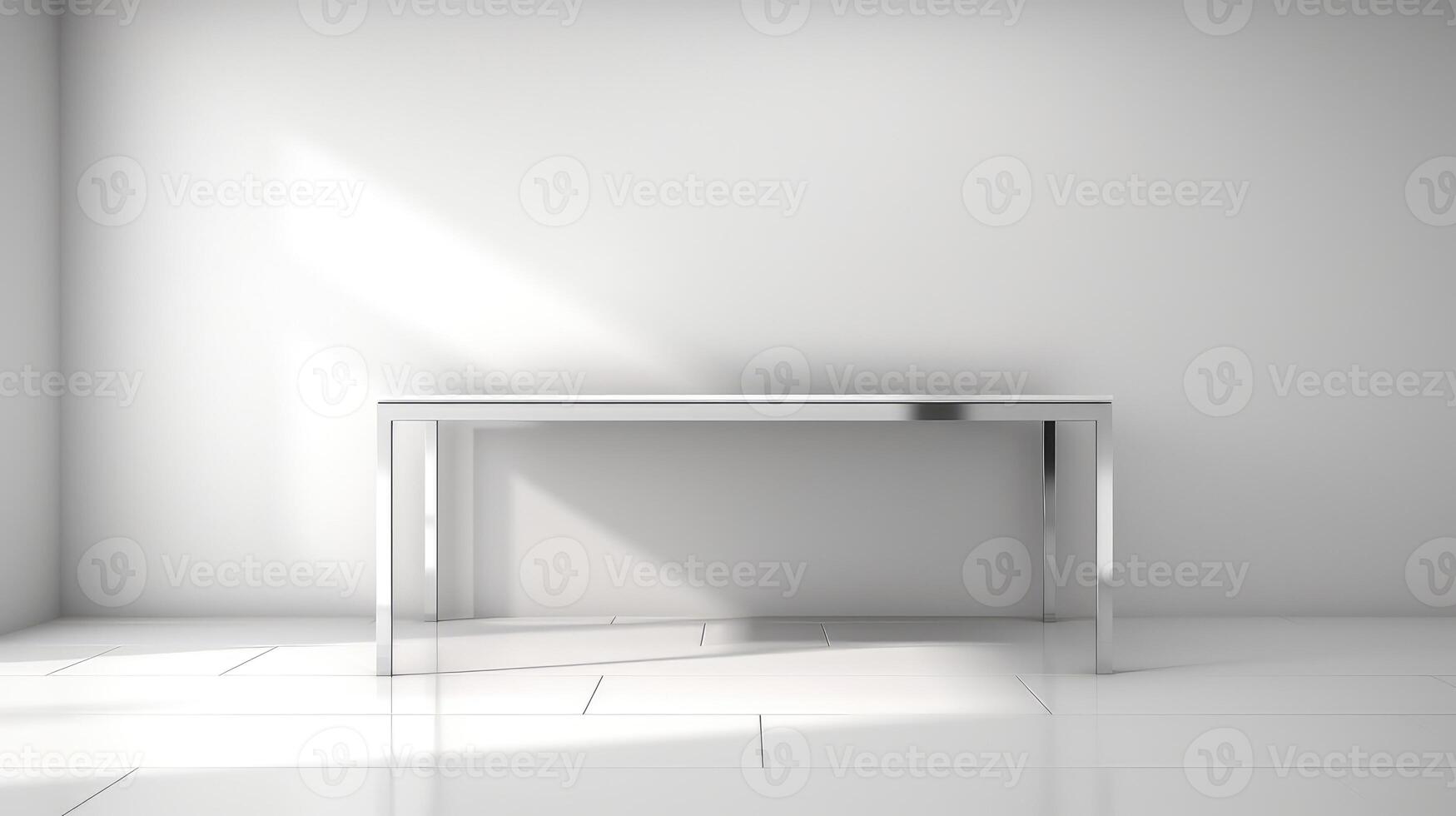 minimalist white metal photo