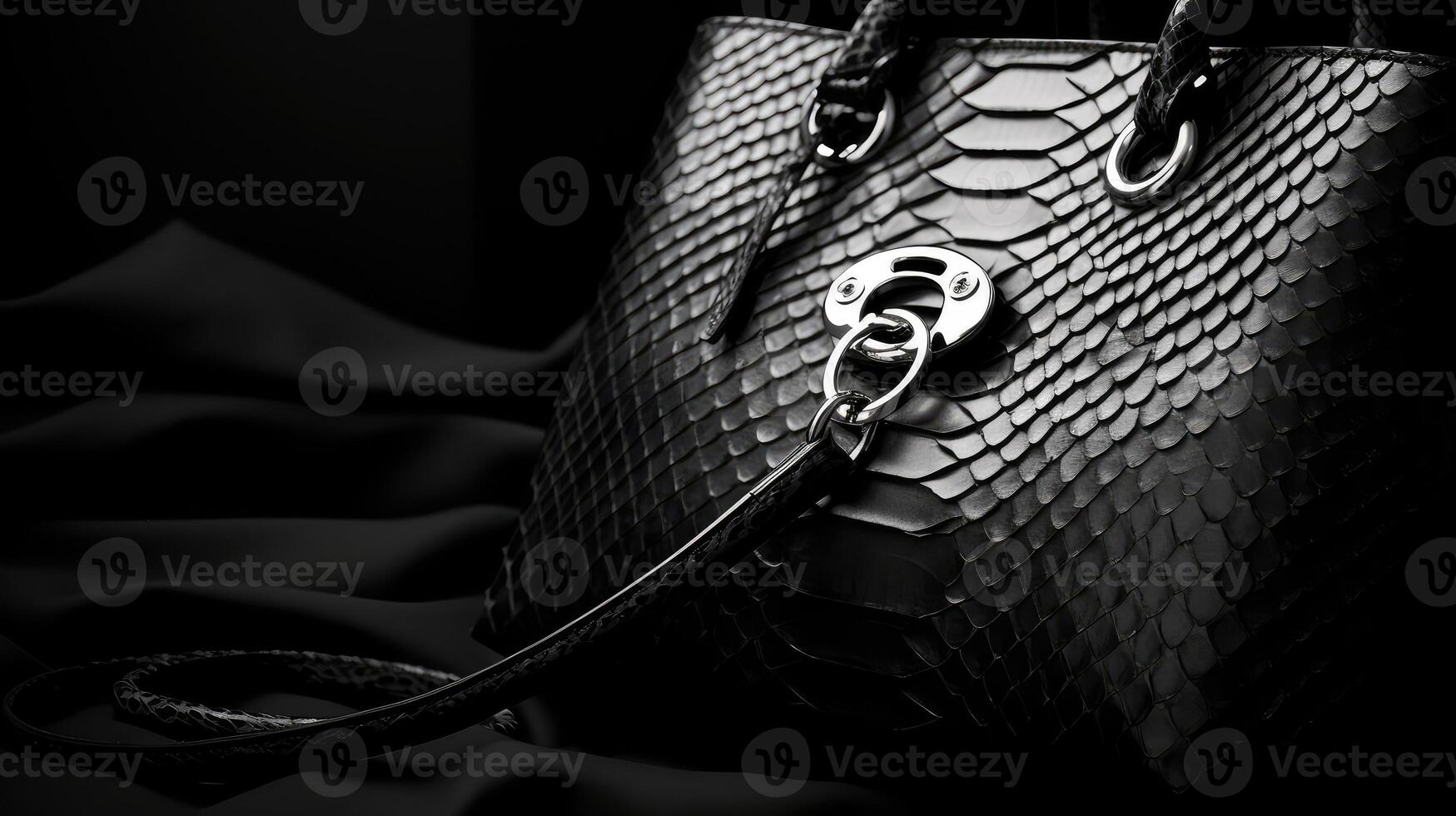 label black and white snake skin photo