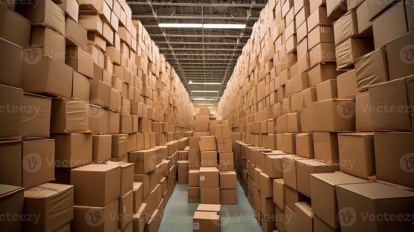 organization stacks of boxes photo