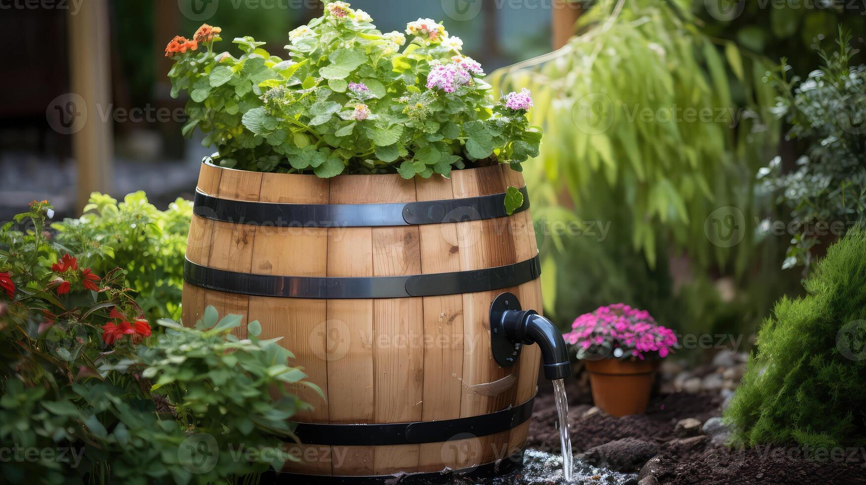 sustainable wooden barrel photo
