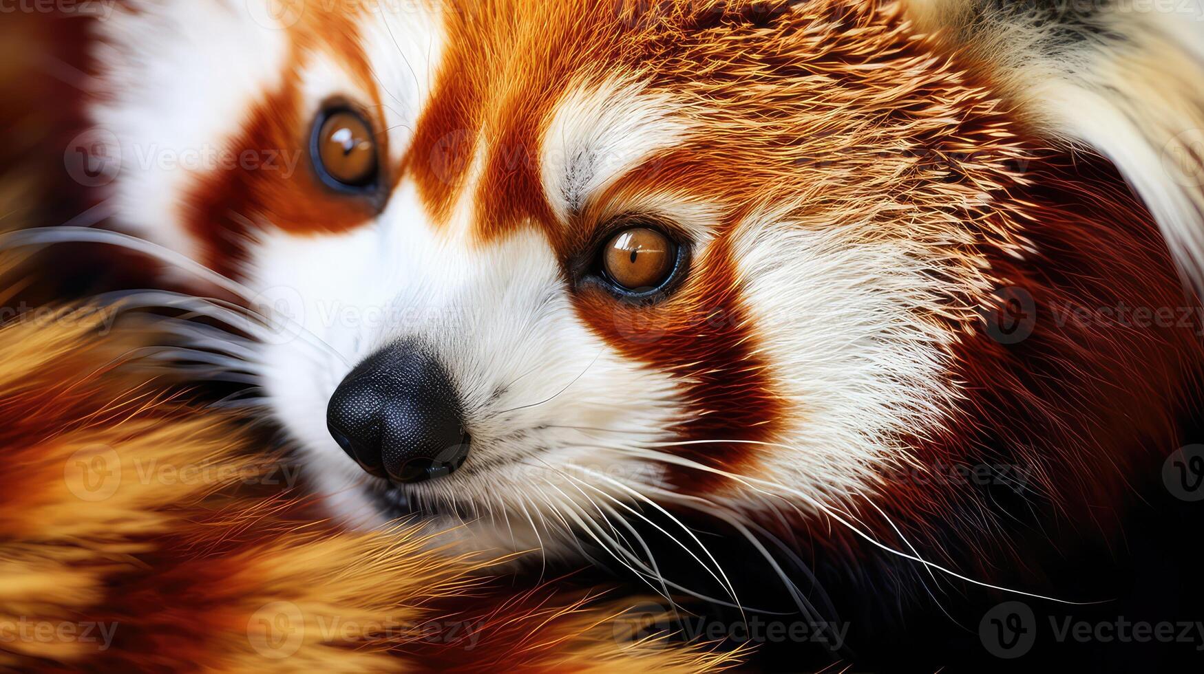 fur red panda pattern photo