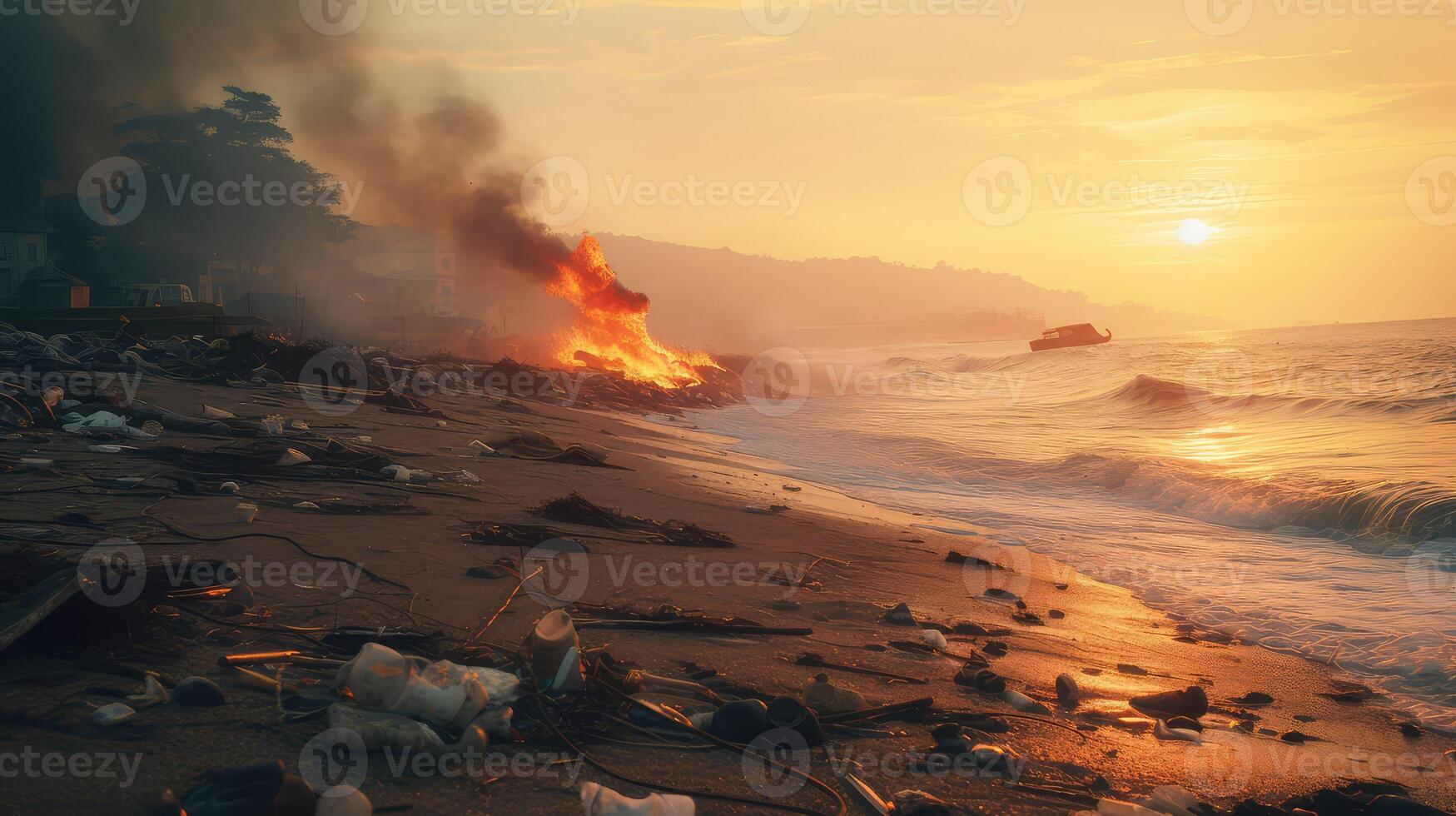 crisis trash fire photo