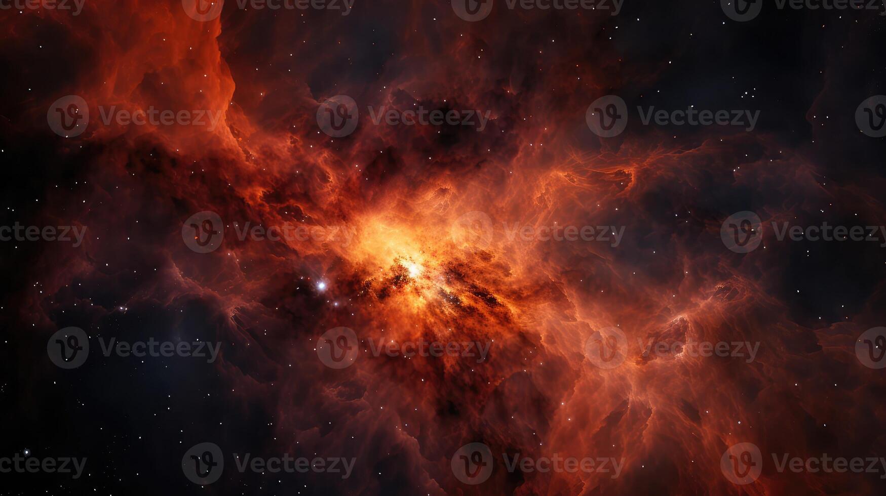 space galaxy orange photo